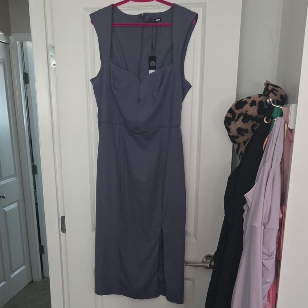 Fashion Nova Lavender Midi Dress